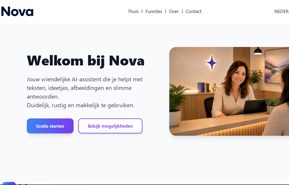 Nova, waar kan ik mee helpen